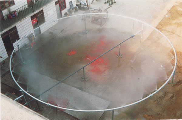 水霧搭接和水流量性能參數(shù)試驗